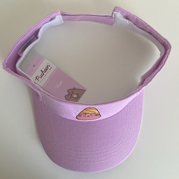 PUSHEEN Visor Embroidered in Lilac NWT OS Pusheen Box Exclusive - Picture 4 of 8
